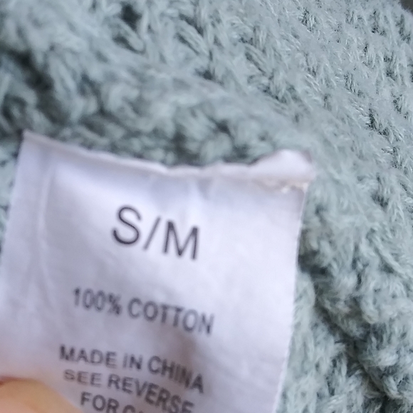 Wishlist Women's Size S-M Blue Cold Shoulder Sweater - Picture 8 of 8